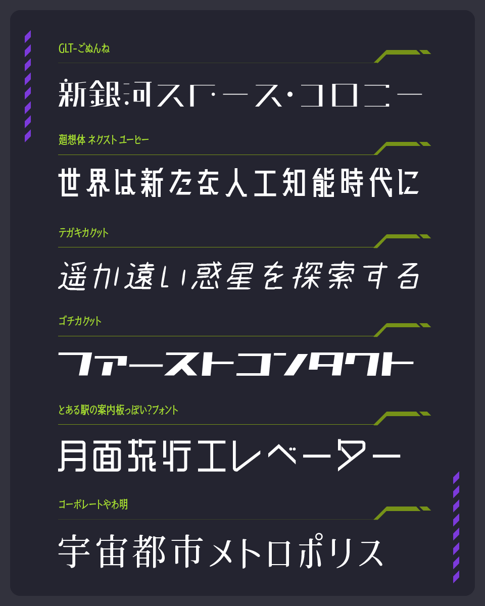 「近未来・SF」な世界観にもぴったりなフリーフォント