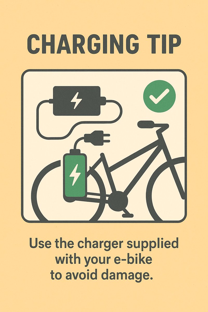 biggamebikes's tweet photo. Charging Tip 🔌 Use the charger supplied with your e-bike to avoid damage. Learn more 👉 https://t.co/Ey88BQYzE8 https://t.co/GBMVqSPowR