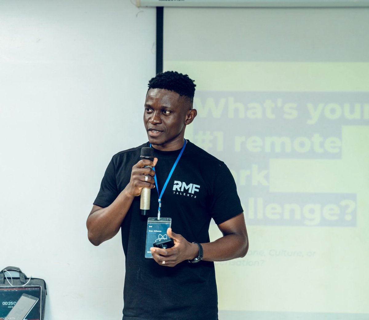 RmfTalents's tweet photo. Kicking off #RemoteAndReady, our host and founder Seun Abilawon shared how to source top African talent, his 3C framework (Clarity, Communication, Culture), and the tools that turn “remote chaos” into “remote readiness.” Results must flow. 🌍💡 #RMFTalents https://t.co/SojS5qLC1b