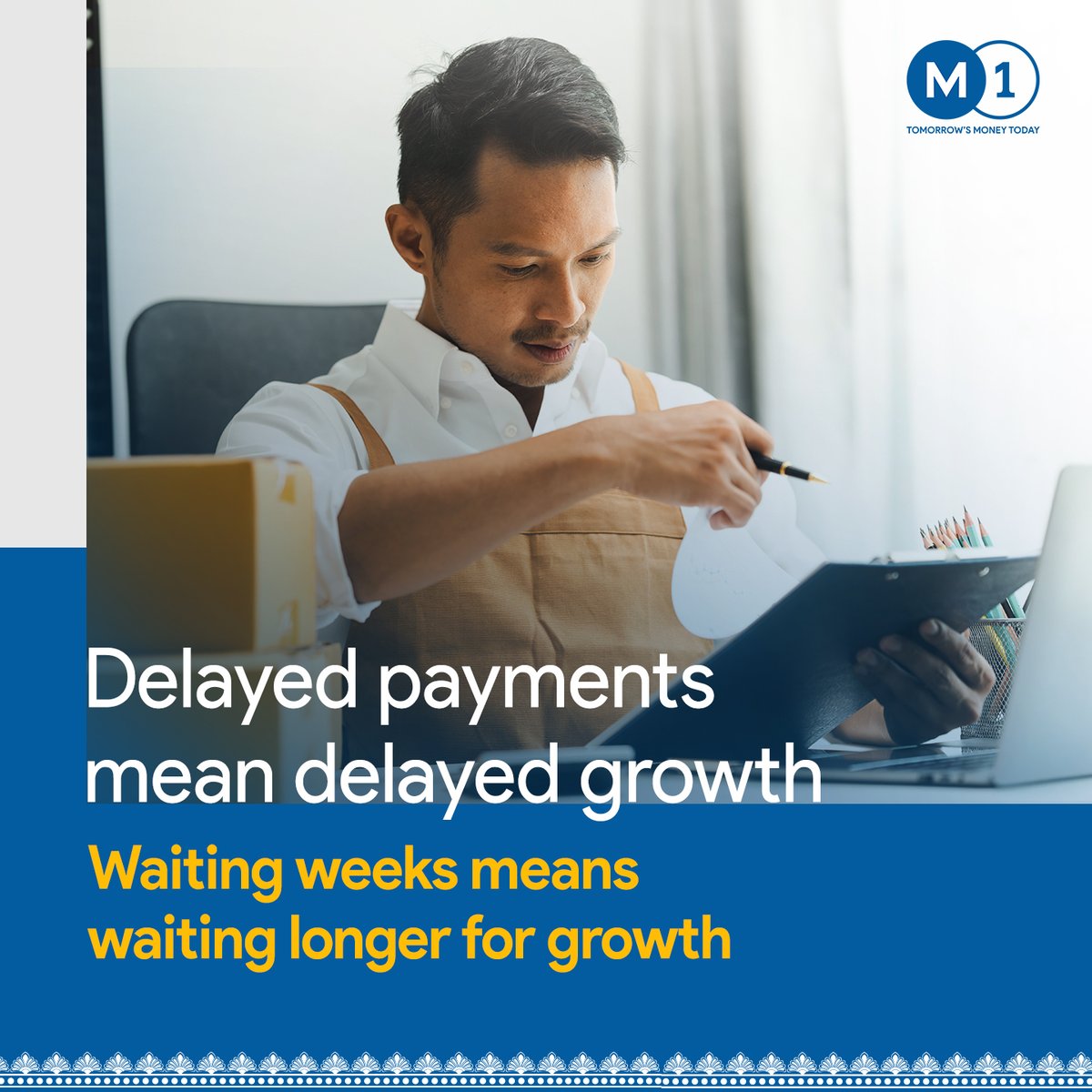 M1xchange's tweet image. Festive demand = opportunity 🎉 But delayed payments slow MSMEs down.
With RBI-licensed #M1xchange TReDS, invoices turn into instant working capital, fueling growth & celebrations on time! 🚀
#CelebrateEarlyWithM1 #MSMEs #Festival #WorkingCapital #TradeFinance #Festivalseason