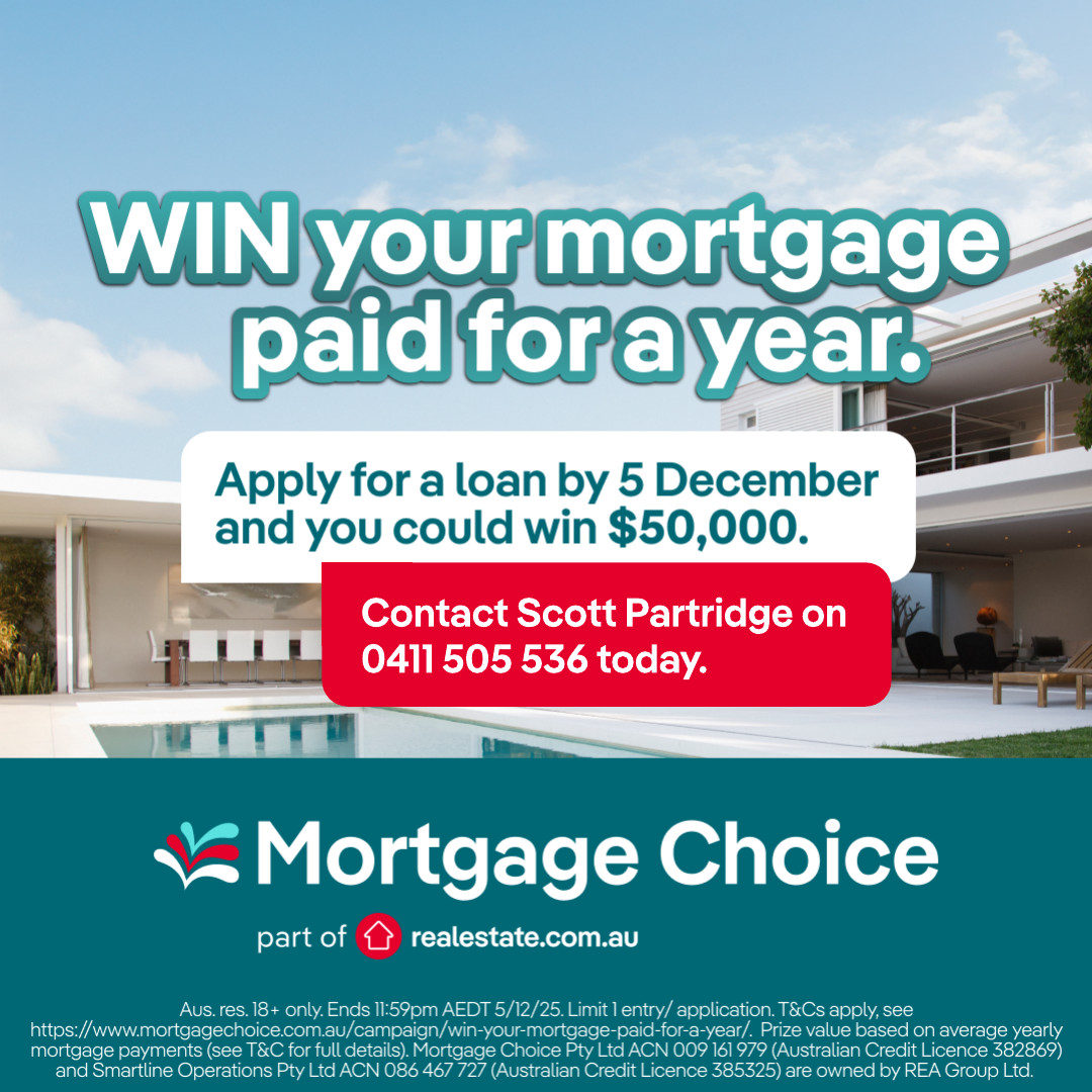 ScottP_MC's tweet photo. 🏡💸 Win $50,000 &amp; kiss your mortgage goodbye for a year!
Apply for a loan with Mortgage Choice by 5 Dec for your chance to win.
T&amp;Cs apply. 🔗 https://t.co/eTpIT3TnOw 

#MortgageChoice #Win50k #HomeLoan #DreamHoliday #Renovate https://t.co/Q3eXEyYXmO