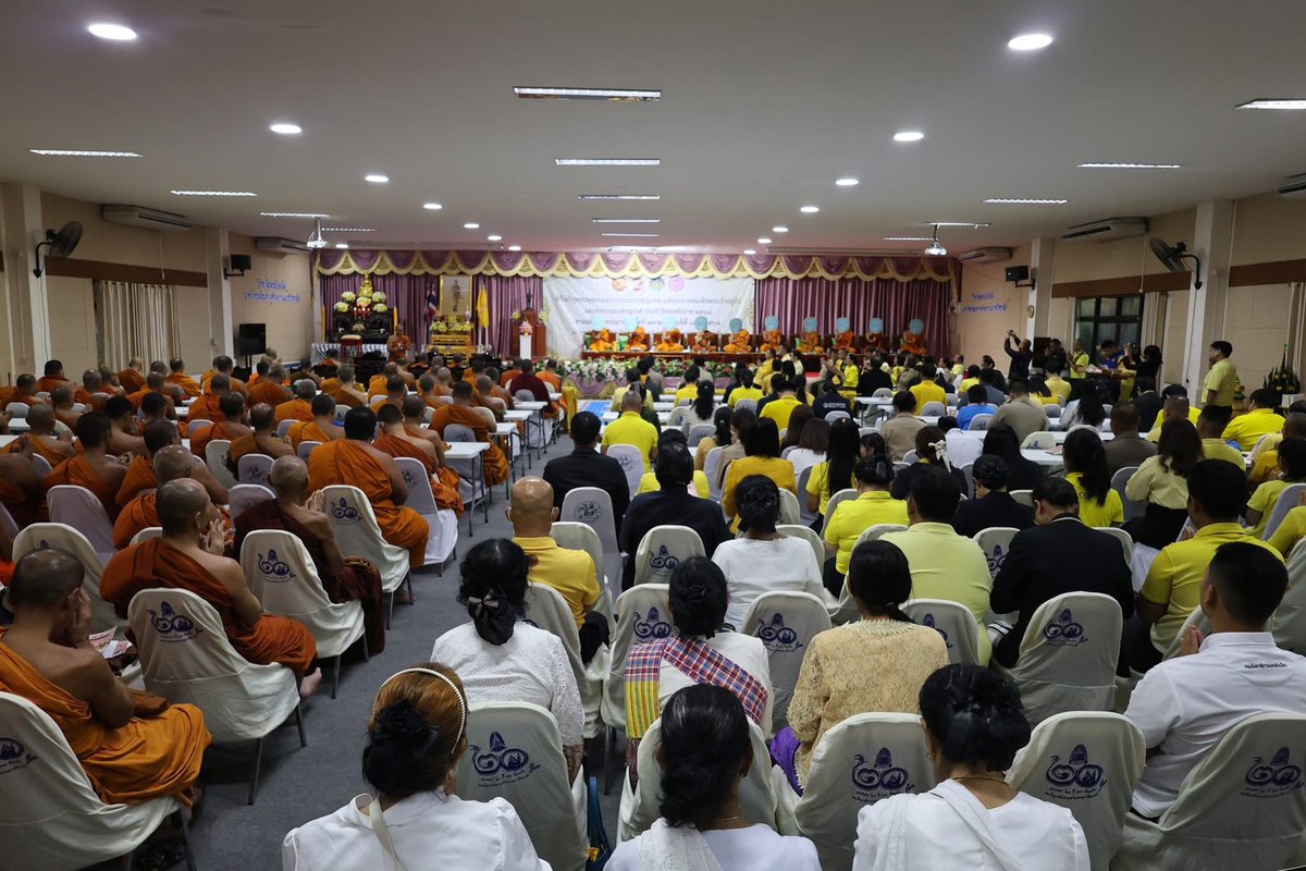 🔺 กองอำนวยการรักษาความมั่นคงภายในจังหวัดร้อยเอ็ด ร่วมพิธีเจริญพระพุทธมนต์ถวายพระพรชัยมงคล พระบาทสมเด็จพระเจ้าอยู่หัว และพระบรมวงศานุวงศ์ ประจำปี พ.ศ.2568