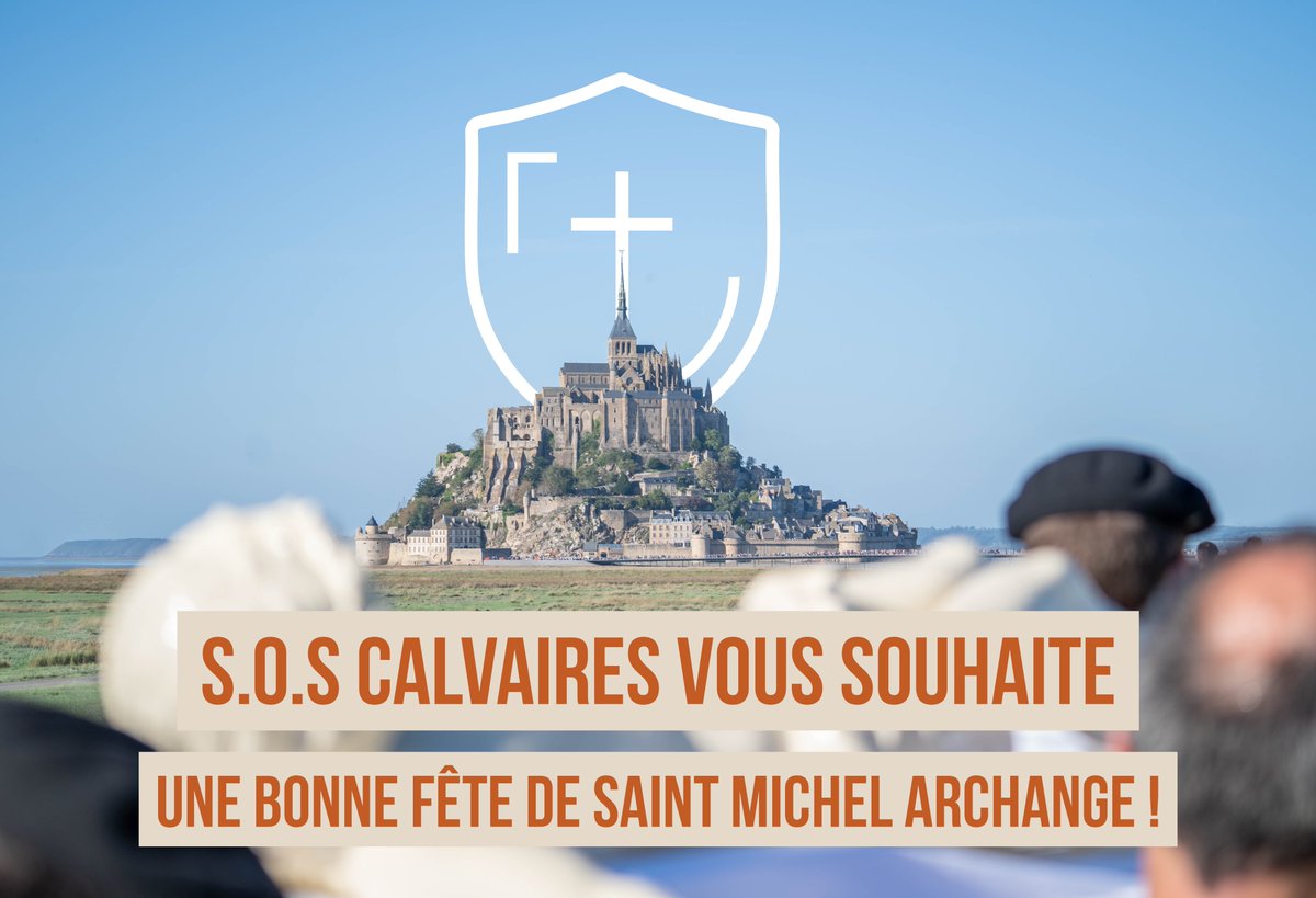 soscalvaires's tweet photo. S.O.S Calvaires vous souhaite une très bonne fête de Saint Michel Archange !
#patrimoine #France #calvaires #soscalvaires #Croix #patrimoinereligieux #montsaintmichel #saintmichel #archange https://t.co/8Z3p6qEnoN