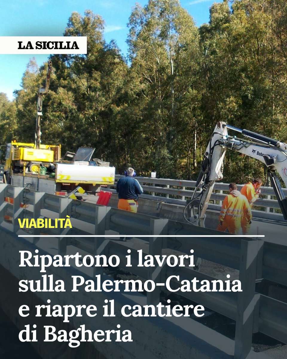 Ripartono i lavori sulla Palermo-Catania e riapre il cantiere di Bagheria

Tutti i lavori si svolgeranno su tre turni

lasicilia.it/palermo/ripart…