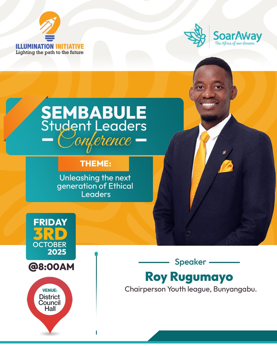 SoarAwayUG's tweet photo. In Uganda, raising ethical leaders is CRITICAL, and student leaders are a RESOURCE worth investing in! We're COMMITTED to equipping them. This Friday, we'll do just that in Sembabule! Seasoned youth leaders speaking to student leaders, igniting a spark that will change the future https://t.co/BeoELVkiUp
