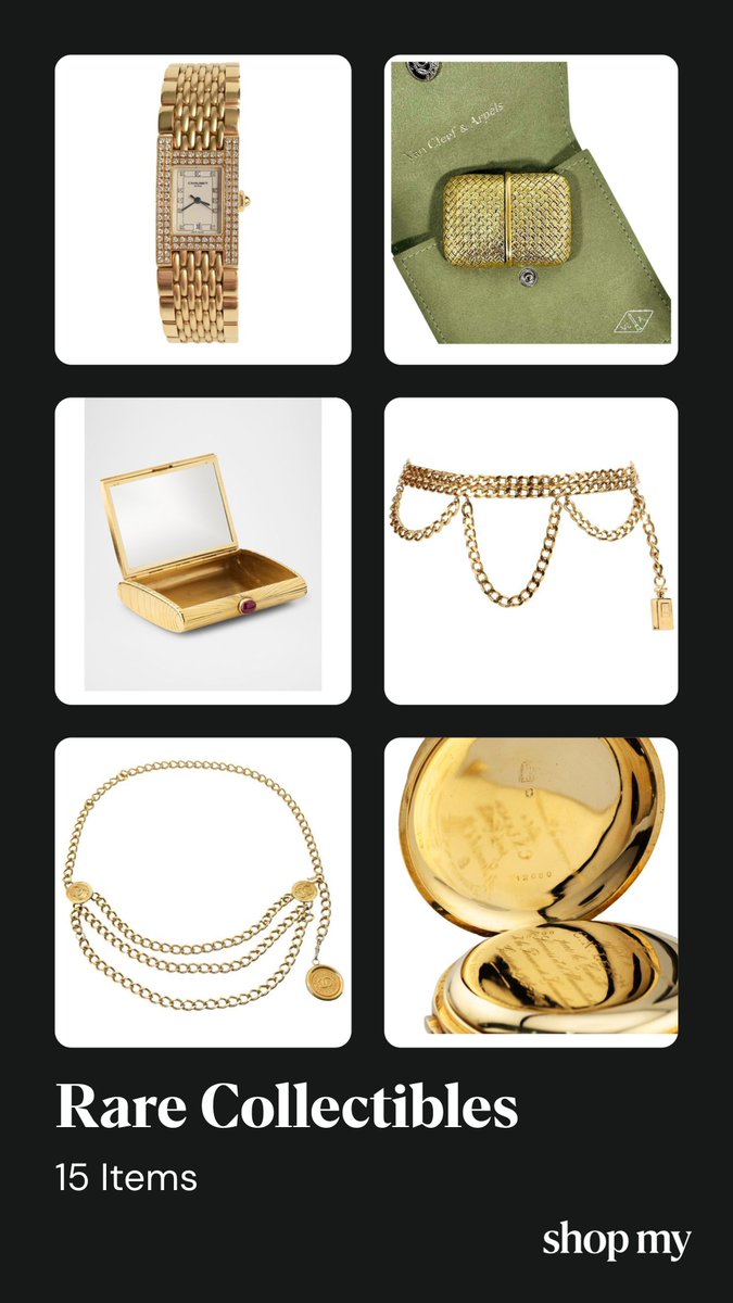 Introducing The Curated Rare Collectibles Series!
Rare Collectibles: September 29 2025
From The Diamond Encrusted Chaumet Khesis Watch To Chanel Chain Belts These Treasures Just Arrived And Are Going Fast!
Shop| Discover: shopmy.us/shop/collectio…