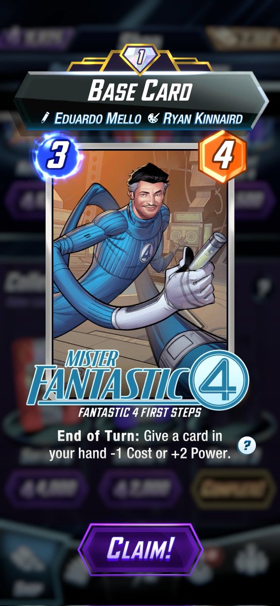 Rdty25's tweet photo. Aaand these variants plus one card that everyone plays. Mister Fantastic.  #MarvelSNAP https://t.co/gNdpgpwORY