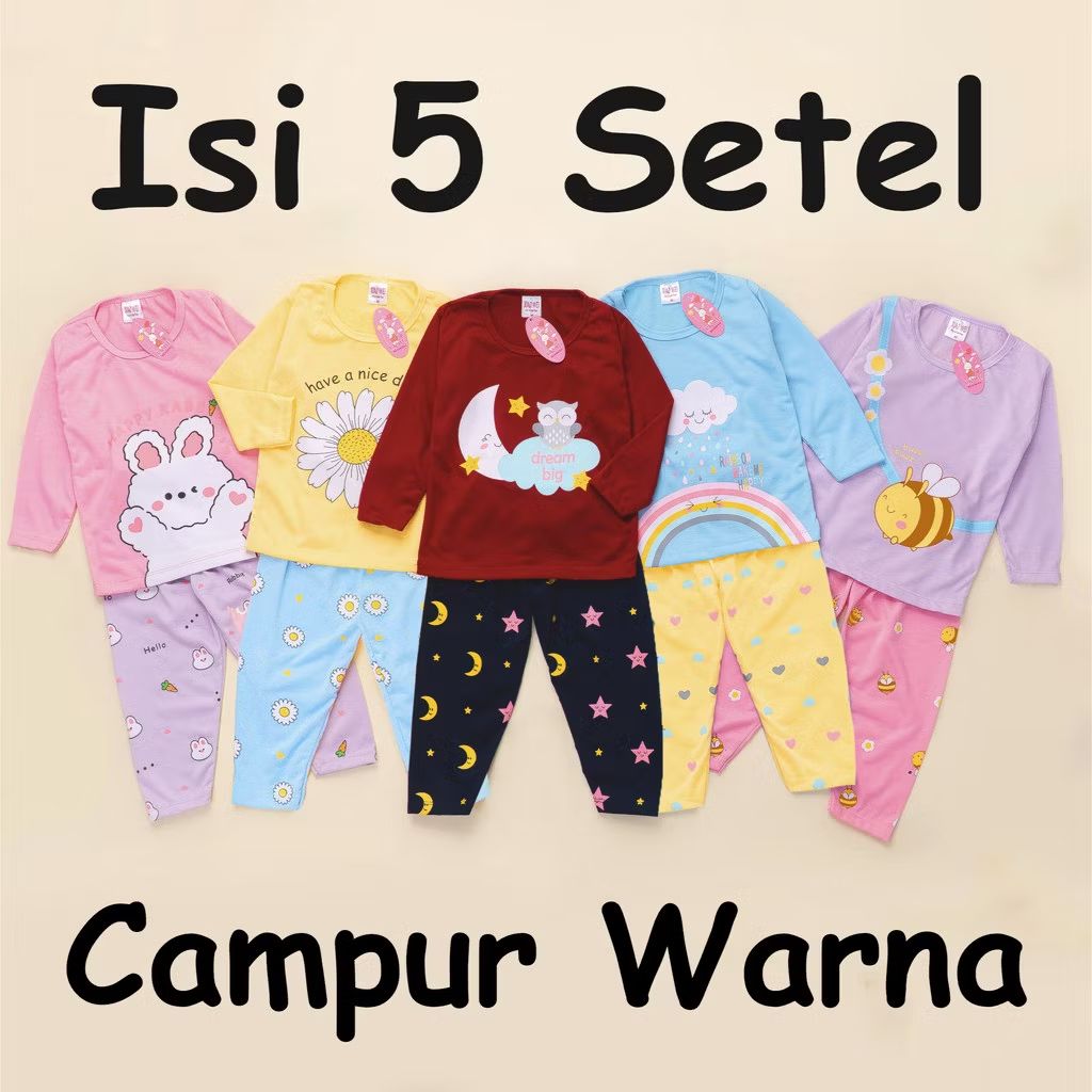 Ajo_Lb's tweet photo. Cek (ISI 5 SETEL) Setelan Anak &amp; Bayi Piyama Tidur Colourfur Print Set / Baju Anak Anak Unisex 0 - 4 Tahun/ Baju Tidur Anak Bayi / Baju Anak Perempuan / Baju Anak Laki Laki Xiao Wei Baby &amp; Kids Wear dengan harga Rp111.600. Dapatkan di Shopee sekarang! https://t.co/BZau8hzEha https://t.co/qmMkGnLUDo