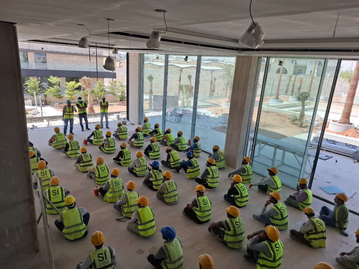 SaudiIconCo's tweet image. Safety first, always.

Saudi Icon successfully conducted its weekly Toolbox Talk (TBT) at the Red Sea Project – Shura Island, HC-03, focusing on the critical topic: “Floor and Roof Openings.” 

Think Safety. Work Safely.

#SaudiIcon #SafetyFirst #ToolboxTalk #Construction
