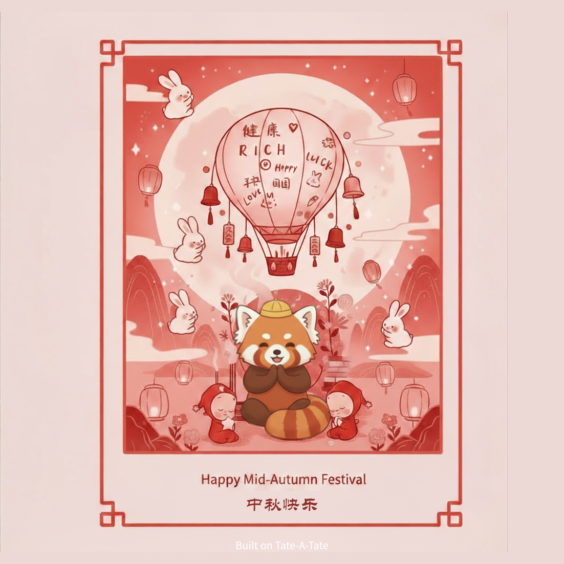 TateATate_AI's tweet image. 🌕 Happy Mid-Autumn Festival! Celebrating Unity & Creativity
Create a Mid-Autumn Festival for your community for FREE. Check: chat.tate-a-tate.com/?bot_id=84df11…
#MidAutumnFestival #FullMoon #Unity #Creativity #AIDesign #MoonFestival #Community #Grateful