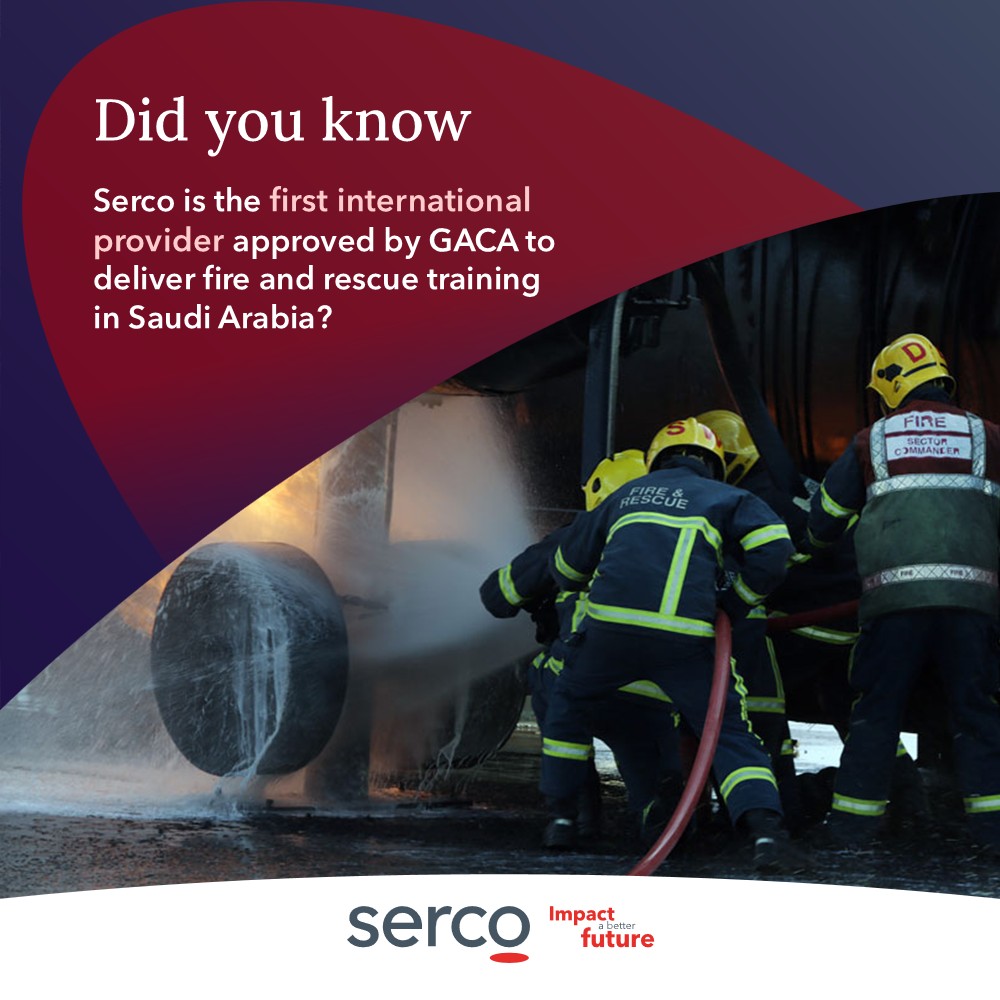 Being the first international provider approved by GACA to deliver fire and rescue training in Saudi Arabia is more than recognition, it proves our ability to deliver world-class training. We’re equipping the Kingdom’s teams to meet today’s challenges and achieve tomorrow’s