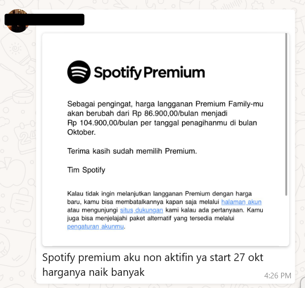 adeliyass's tweet photo. dari yg tadinya family di spotify aja sampe jadi family beneran, akhirnya setelah bertahun2 harus berakhir juga🥲 https://t.co/8KFEbv0MGZ