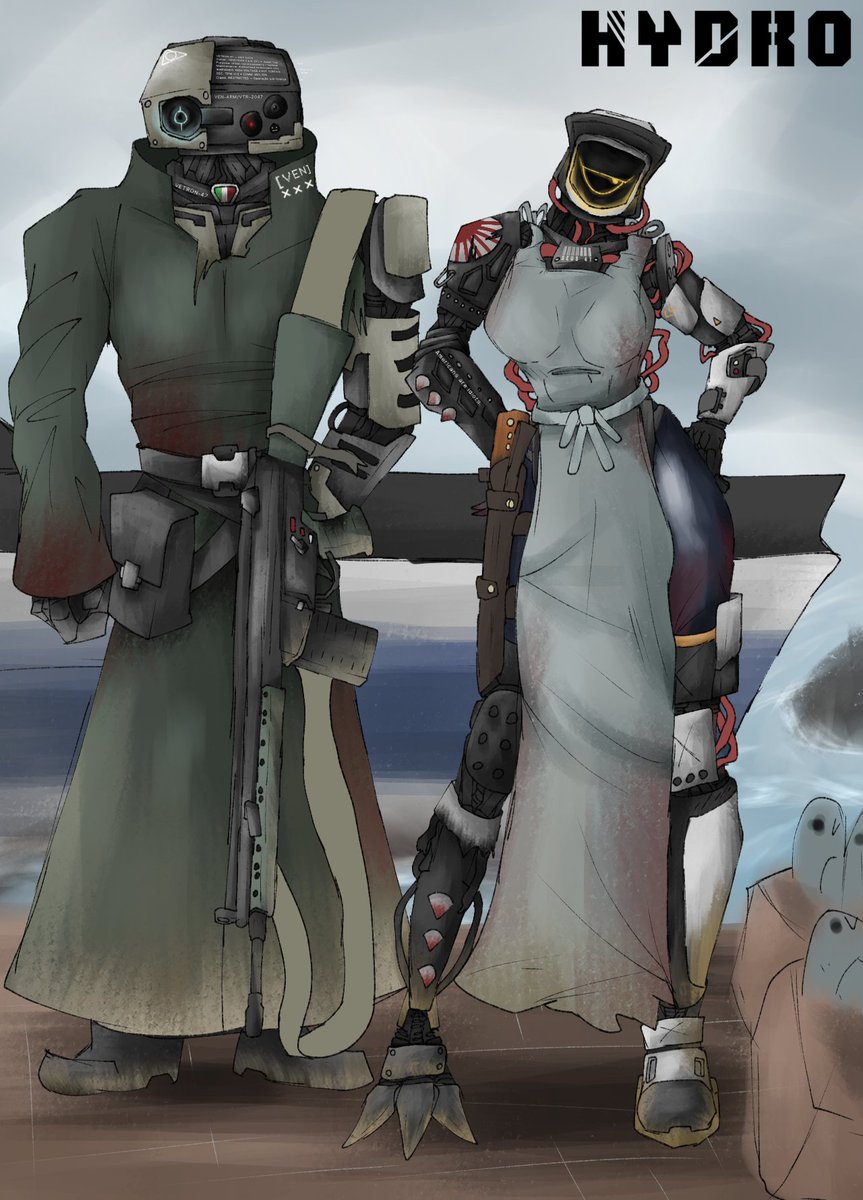 Hydro453arts's tweet image. Fishing is hard work. 

#art #robot #robotgirl #scifi #originalcharacter #Robots