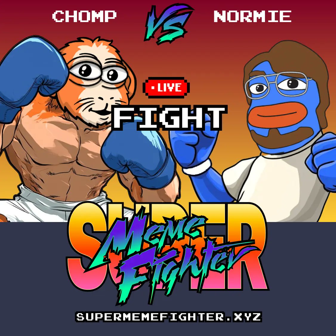 mahdicodes's tweet photo. $CHOMP for the win!
Join the Fight on https://t.co/D7aT9zYkU3
Referral_code : 40RMIB
#supermemefighter #web3gaming #P2E https://t.co/WnsWQC12Cy