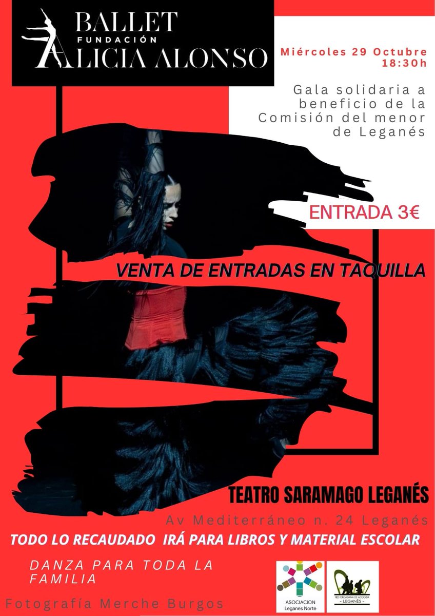 En Leganés hay 9.000 niños y niñas que no pueden acceder a material escolar. Este año el Defensor del menor de Leganés no ha recibido una subvención suficiente. Así pues, las vecinas nos ponemos manos a la obra. Te esperamos en este espectáculo de danza para toda la familia.