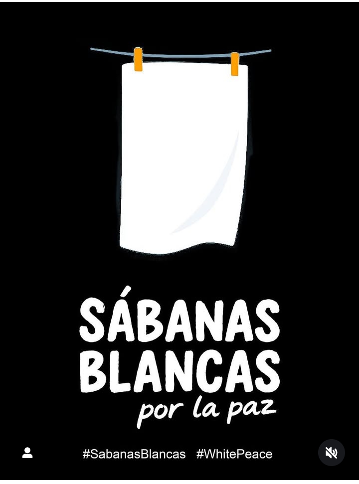 MDepeche's tweet photo. Cuelga de tu ventana una sábana blanca, una toalla o un pañuelo blanco por la PAZ 🕊️
#sabanasblancas #whitepeace https://t.co/S3qrwgC9aT