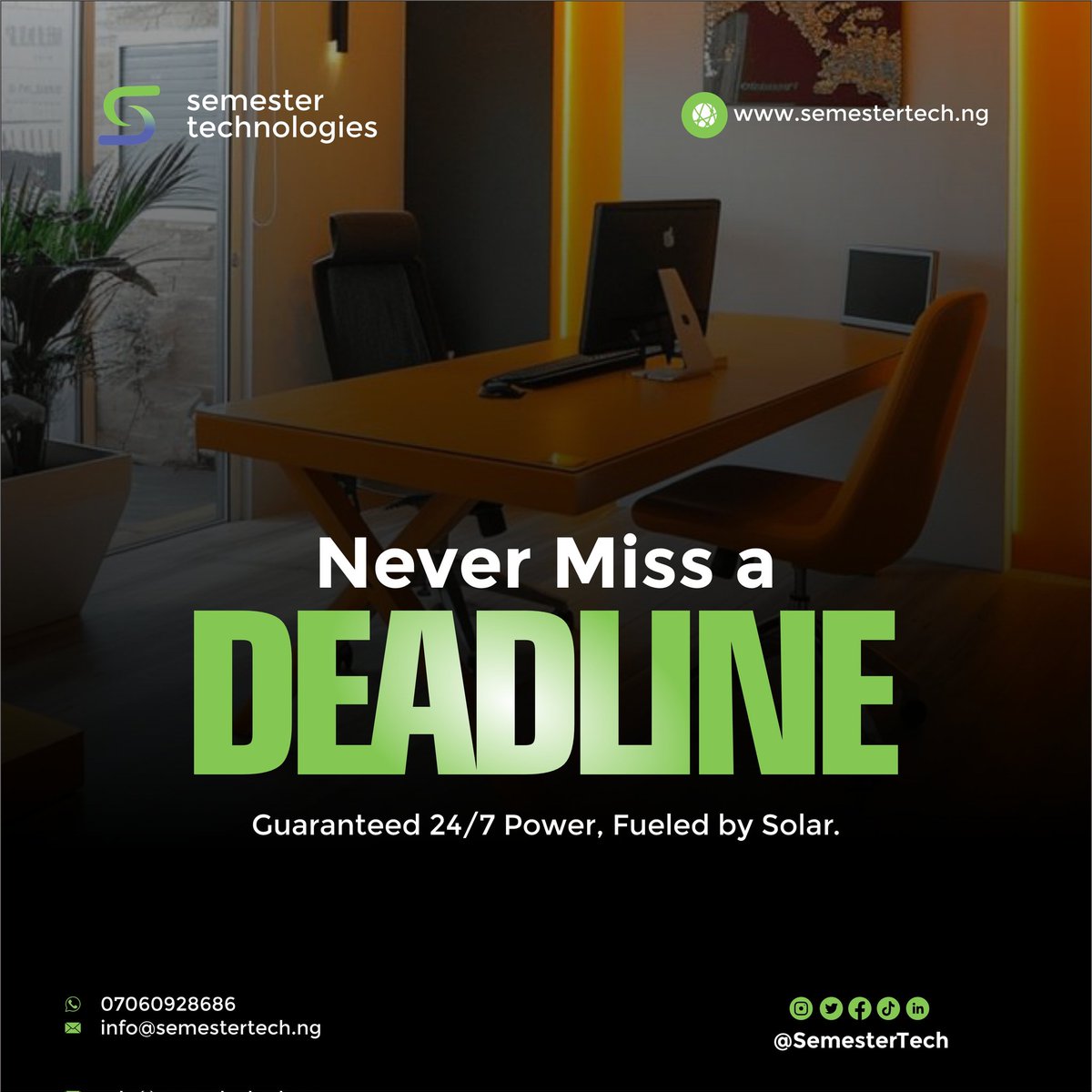 semestertech's tweet image. Swipe to see the 5 premium resources you’ll enjoy when you step into our space from 24/7 power to dedicated client consultation areas. 

Experience the Semester Tech difference where digital excellence meets physical reliability

#SemesterTech #InnovationHub #247Power #LagosTech