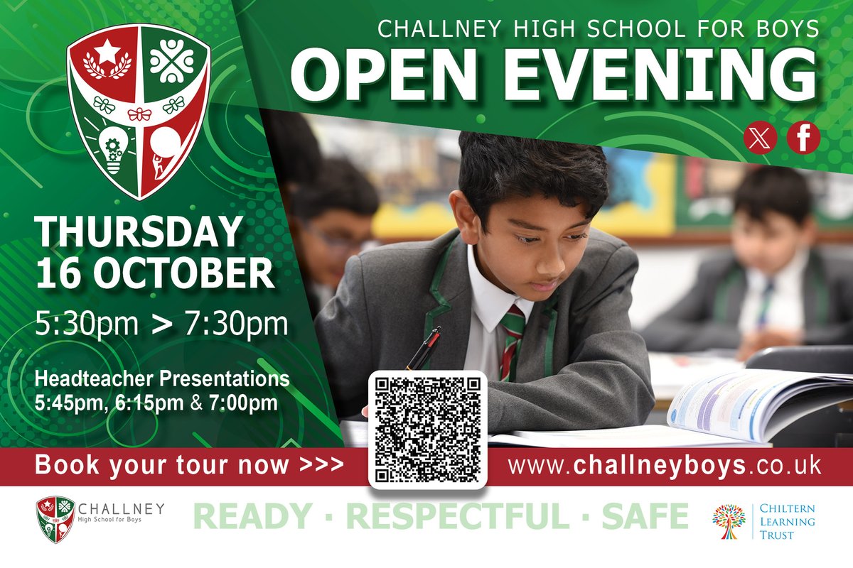 We are excited to welcome prospective Year 6 pupils and their families to our annual Open Evening. Discover what makes our school a place where boys thrive academically, athletically, and in our community. #OpenEvening #ChallneyBoys
