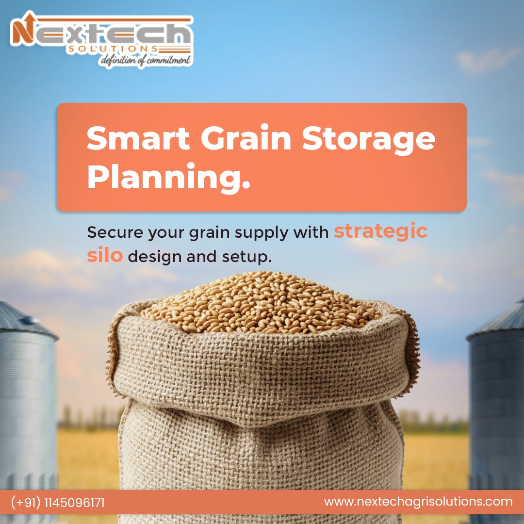 Nextechagrisol's tweet image. 🌾 Store Smart, Harvest More! 🌾

With Nextech Solutions, ensure your grain stays fresh, safe, and secure with our advanced silo design &amp;amp; setup.
Plan today for a worry-free tomorrow! 🚜✨
.
#NextechAgriSolutions #GrainStorage #SmartFarming #AgriSolutions #SiloDesign