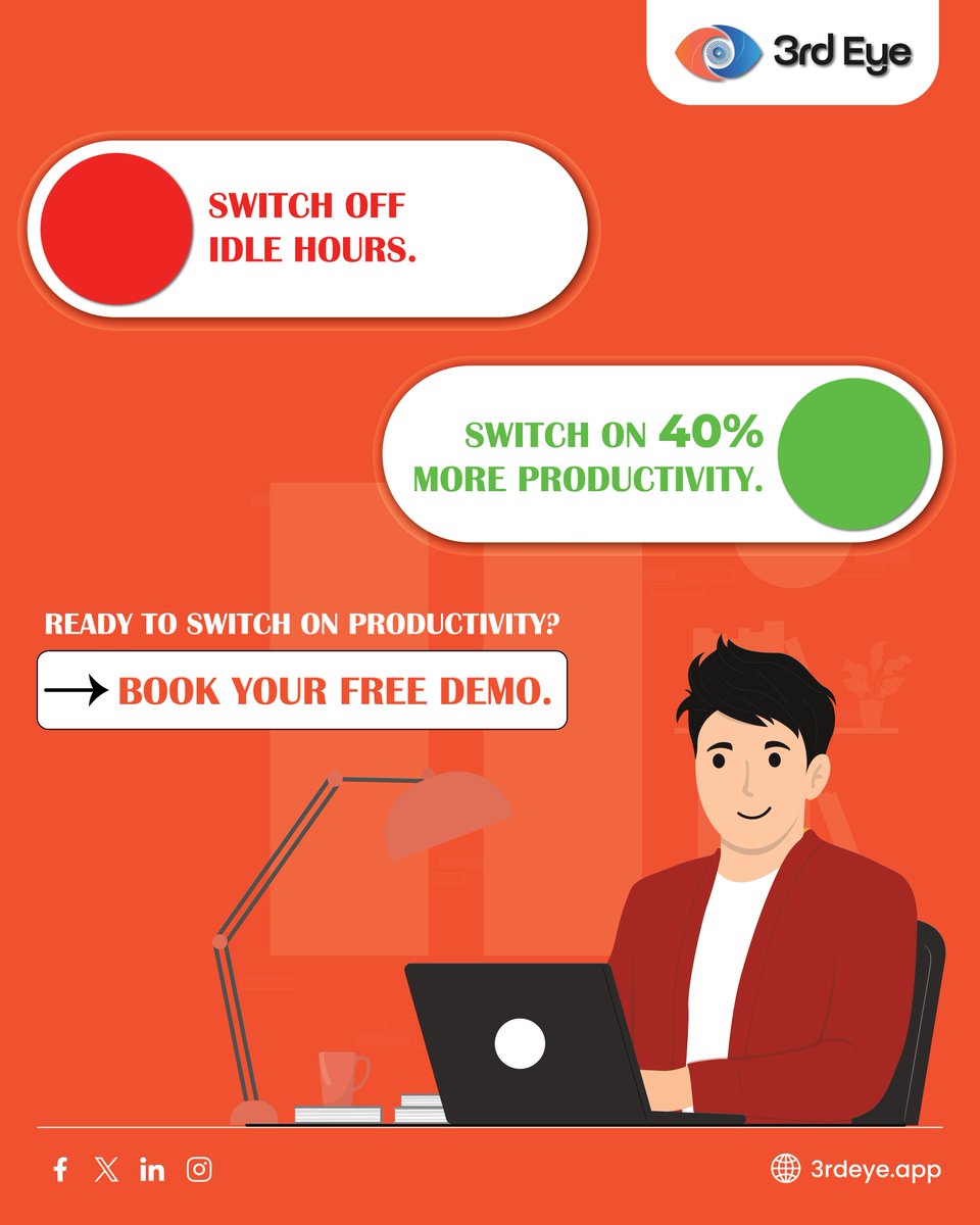 3rdeye_app's tweet image. Boost productivity with 3rd Eye time tracking & employee monitoring software.
Track idle vs active time & get actionable insights.
Book your FREE demo at 3rdeye.app
#timetrackingsoftware #employeemonitoringsoftware #productivitytools