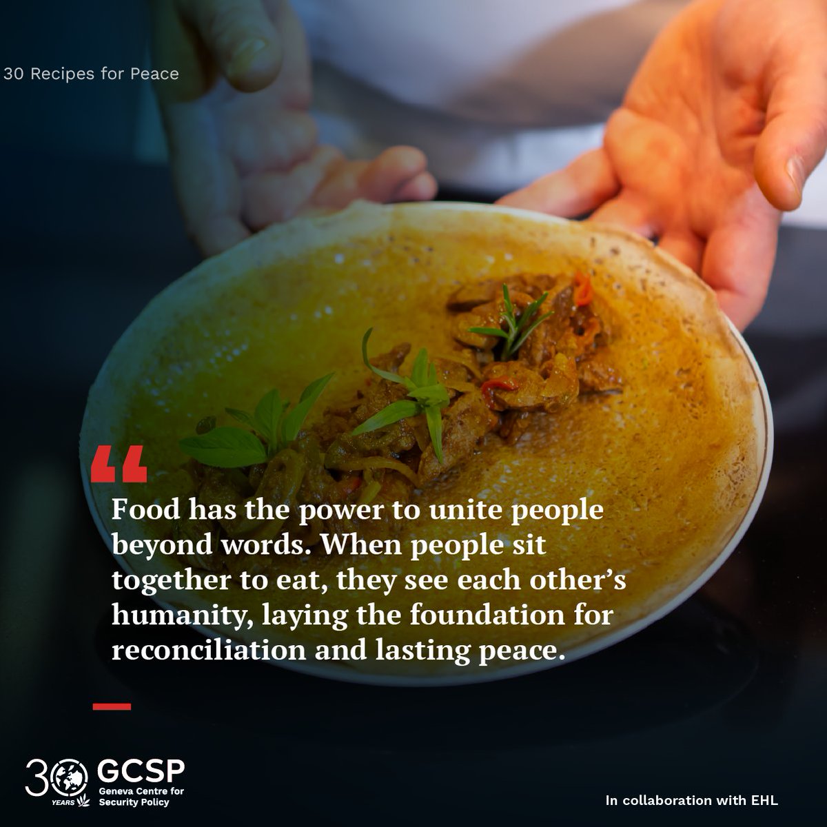 TheGCSP's tweet image. 🕊️ 30 Recipes for Peace is a metaphor for a shared table, a place where diverse voices come together, differences are not walls but ingredients that enrich conversation.

📖 Order now: bit.ly/4lV3aC9

#30RecipesForPeace #GCSP30