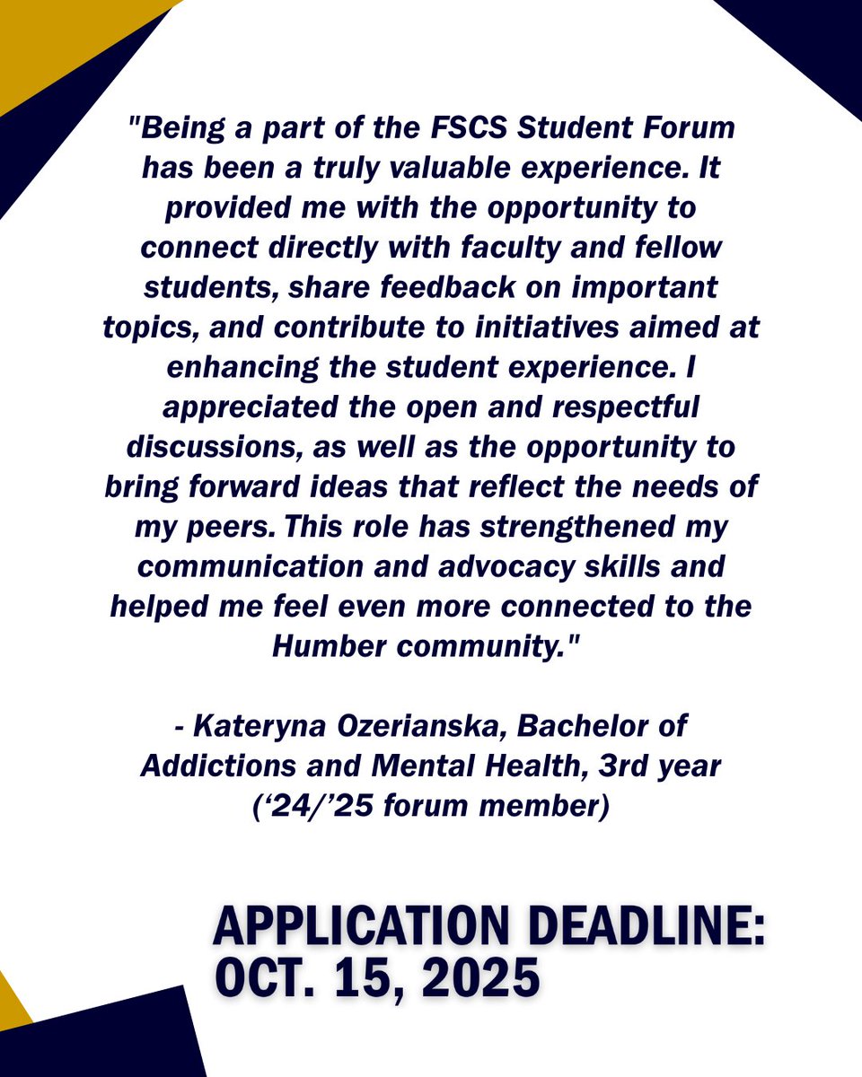 Humber Faculty of Social & Community Services tweet media