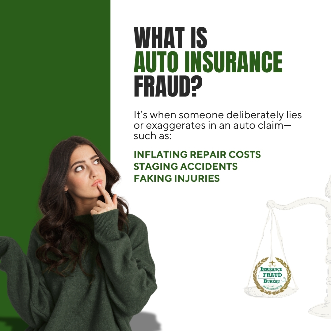 IFBofMA's tweet image. What is Auto Insurance Fraud?

It’s when someone lies in an auto claim—like inflating repair costs, staging accidents, or faking injuries.  🚨
It’s illegal and it affects YOU. 

Spot the signs? Report fraud → IFB.org
#AutoInsuranceFraud #InsuranceFraud #MAdrivers