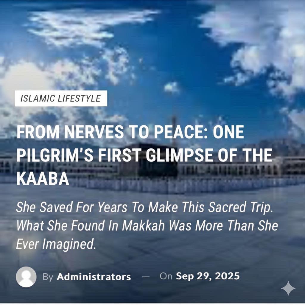 3SixtyIslam's tweet image. “She saved for years to make this sacred trip. What she found in Makkah was more than she ever imagined.” ✨
➡️ Read the full journey of faith and transformation on our website. [Link in bio]
#3SixtyIslam #Hajj #Umrah #FaithJourney #SpiritualTravel #QuranReflection