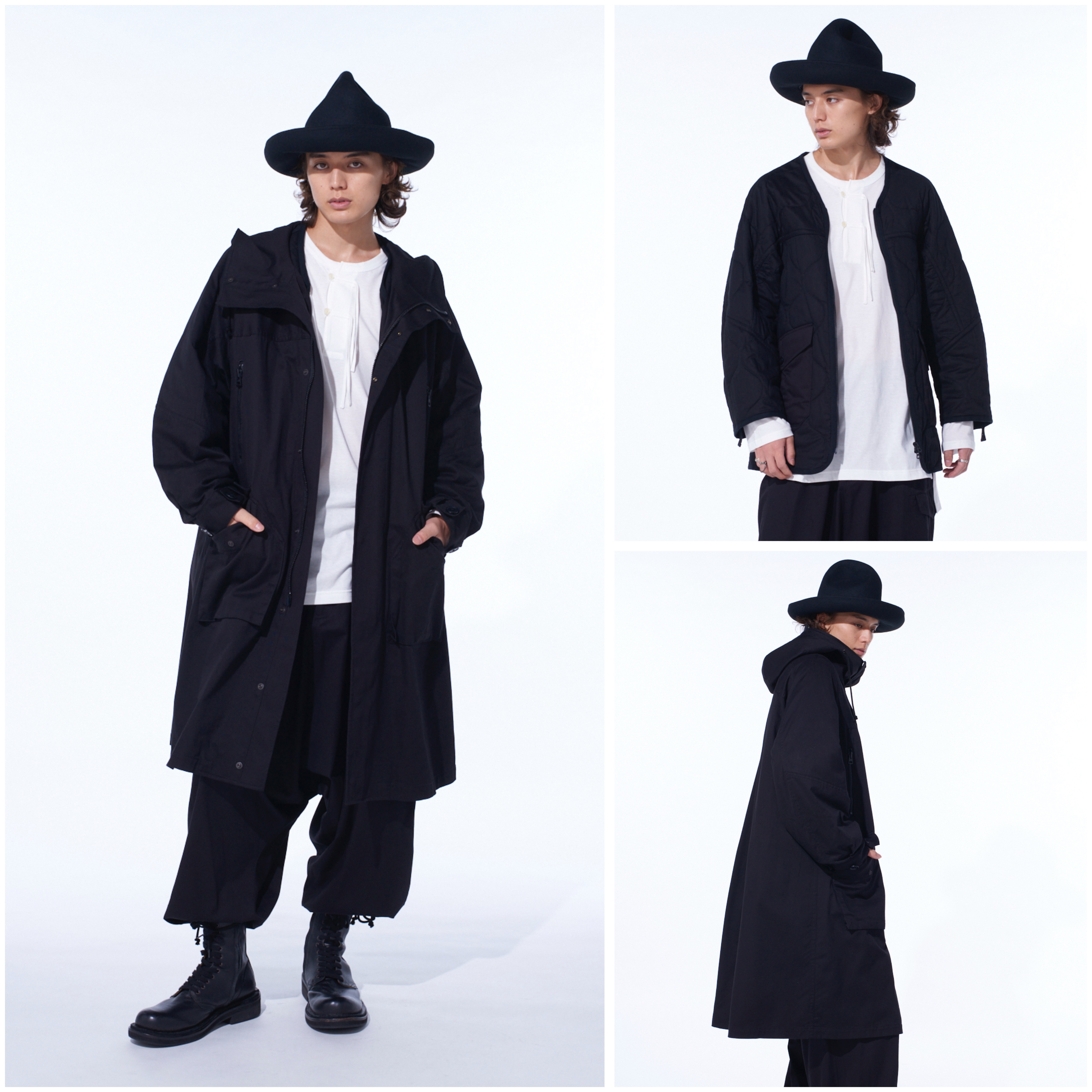 希少なサンプル品 S'YTE ヨウジヤマモト ロングコート チェスターコート 袴 STAFF STYLING｜THE SHOP YOHJI YAMAMOTO