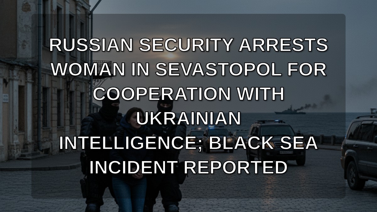 fasttakeoff's tweet image. Russian security arrests woman in Sevastopol for cooperation with Ukrainian intelligence; Black Sea incident reported. #Sevastopol