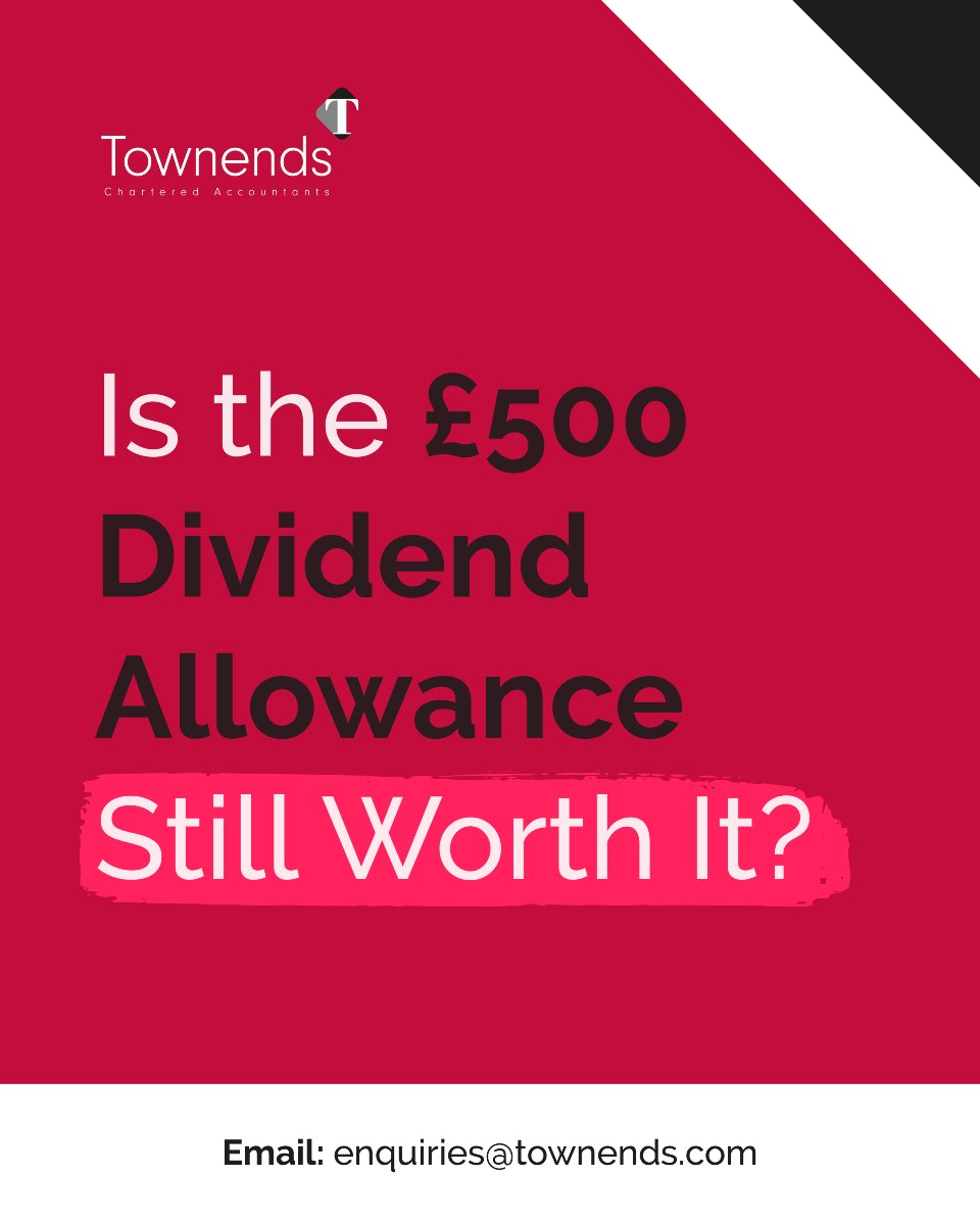 With the allowance at just £500, are you planning your dividends carefully?

Smart planning = lower tax bills. ✅