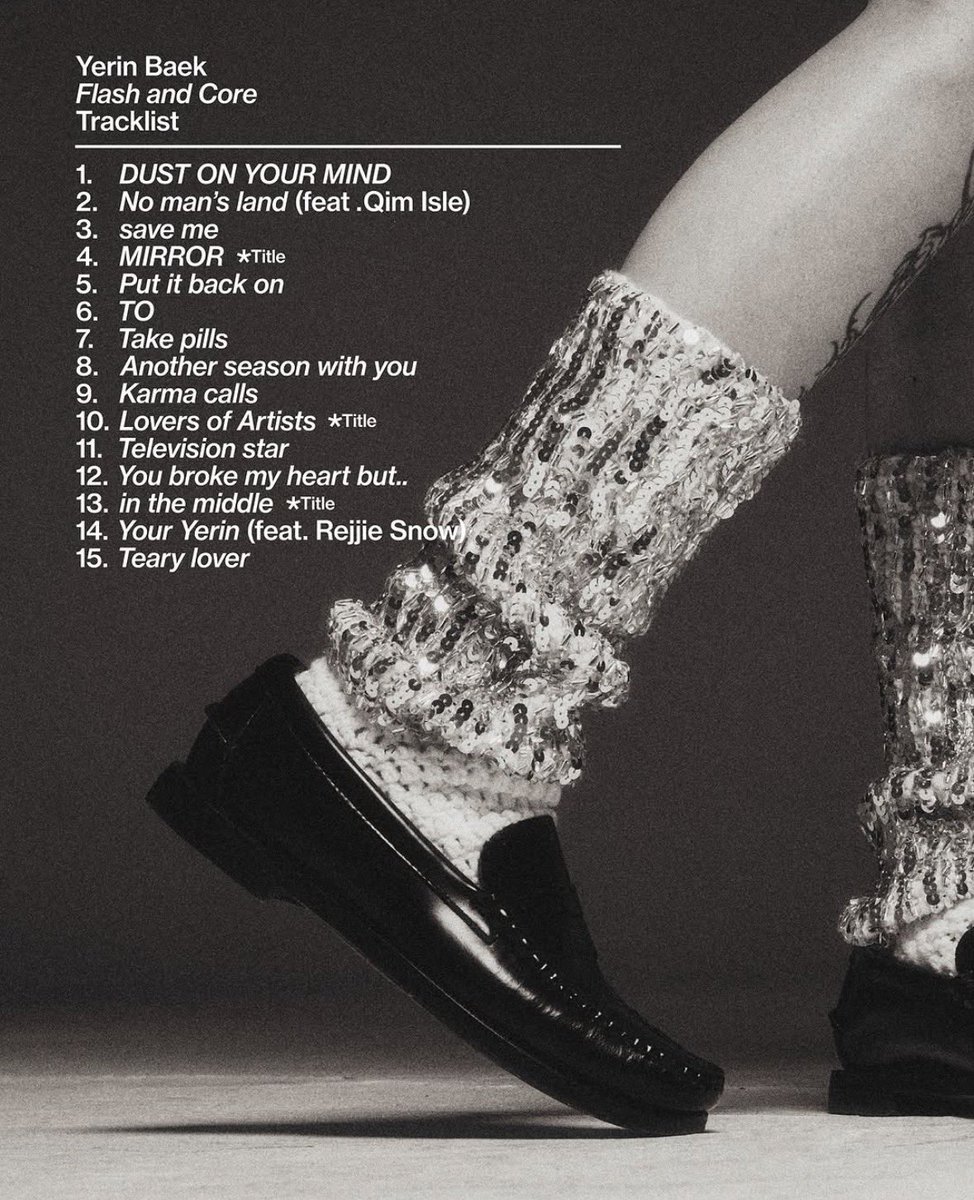 illb_0rin's tweet photo. Flash and Core tracklist ♡ https://t.co/DsH0d8nSYd