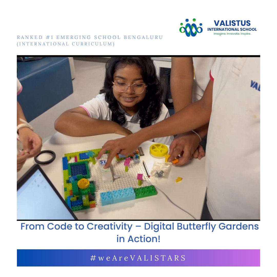 valistusschool's tweet image. Year 6 learners soared into coding with their Digital Butterfly Garden! ๐ฆ๐ธ Using block coding & joystick controls, they blended science, tech, art & design-where coding met creativity in motion! โจ #DigitalButterflyGarden #STEMEducation #FutureCoders