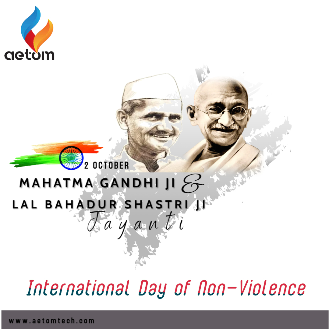 aetomtech's tweet photo. Celebrating Non-Violence Day, let's spread love, kindness, and peace. 🌎❤ https://t.co/JMf1o91mWR
