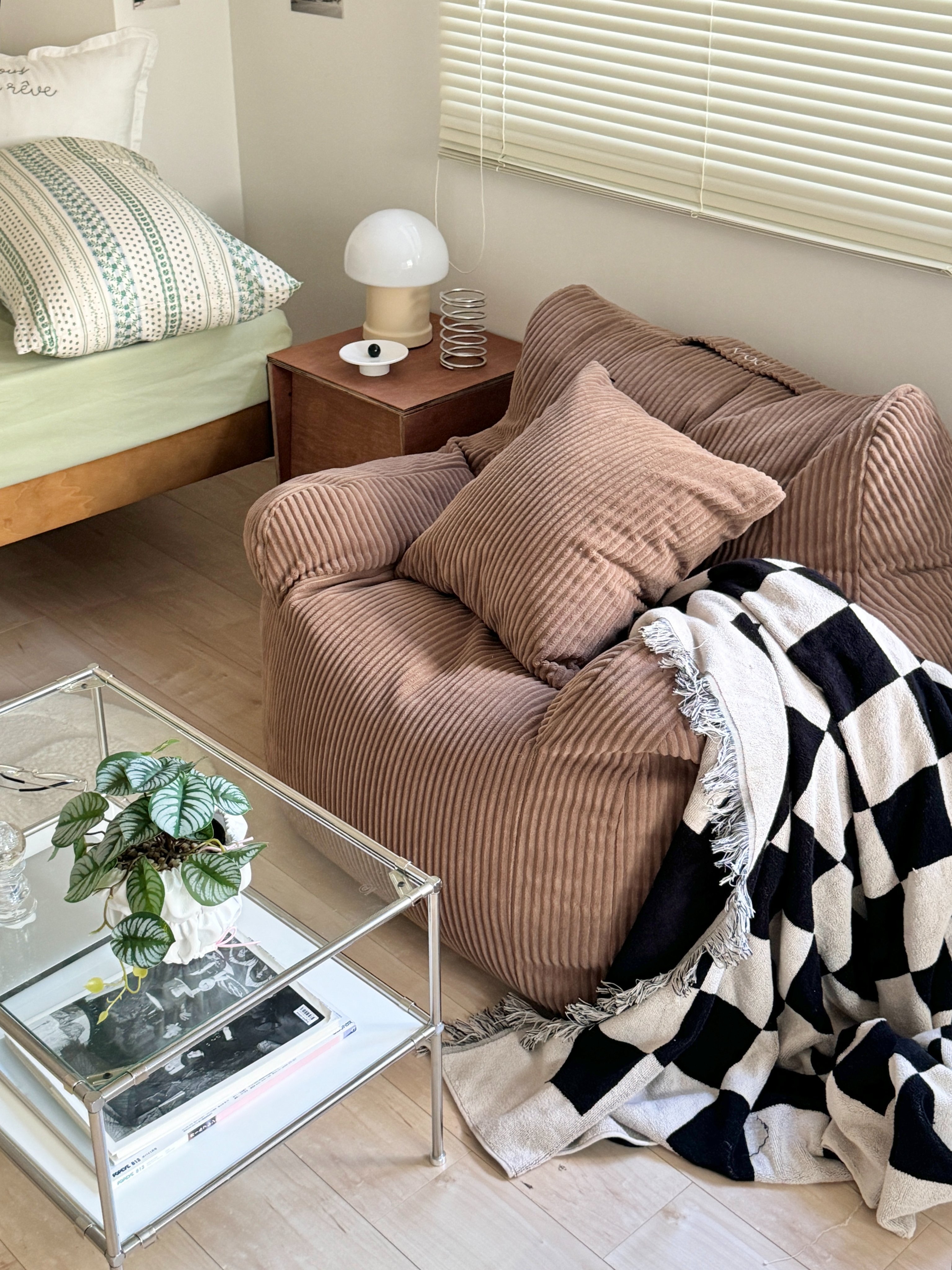 LOOSY ソファ+クッションカバー BROWN +オットマン LOOSY ソファ+クッションカバー BROWN +オットマン LOOSY ソファ+