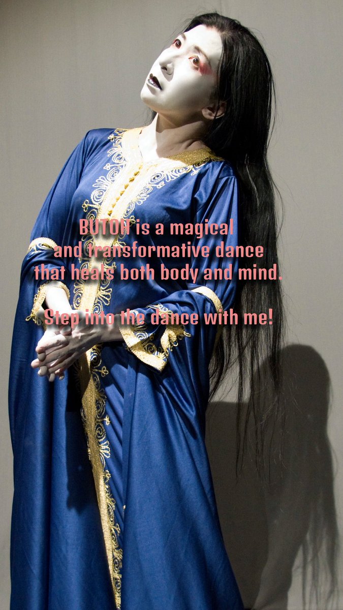 Cie_NUBA's tweet image. ✨Butoh Online Class with Juju Alishina ✨
We offer a free trial lesson.

(Paris Time UTC+2)
-Monday 19:00-20:30
-Wednesday 11:00-12:30

See you soon!
dansejaponaise.fr/en/onlineclass
#Butoh #onlineclass #zoom #coursenligne #dance #wellbeing 
Photo : Nazaré Milheiro