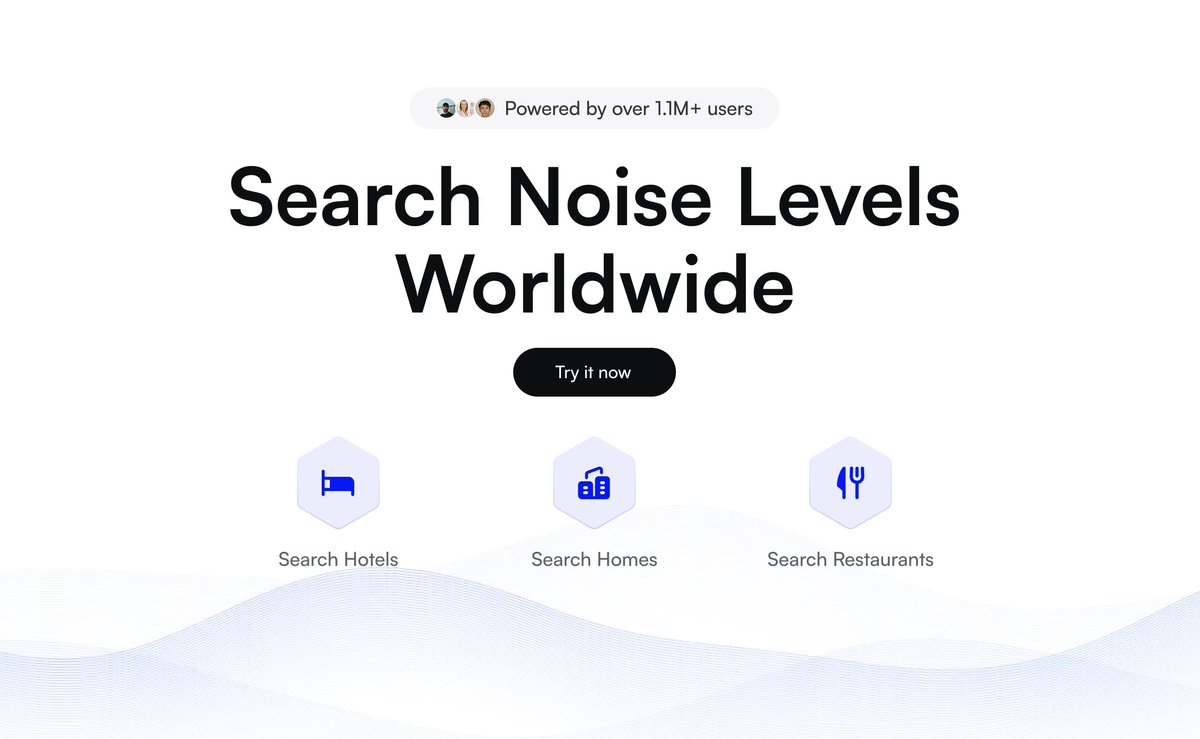 How loud is your next home, hotel, or <a href="/Airbnb/">Airbnb</a> really?

Meet Silencio Soundcheck, your hub for noise-level data.
silenciosound.com

Google plug-in for <a href="/Airbnb/">Airbnb</a>, <a href="/googlemaps/">Google Maps</a>, <a href="/bookingcom/">Booking.com</a> &amp; more

Coming soon: AI-driven noise reports with the power to shape real estate pricing