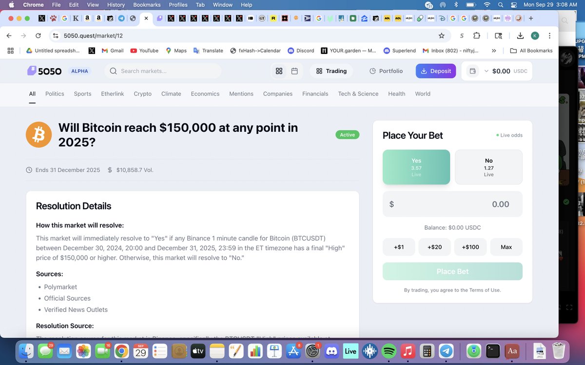 hello_carmello's tweet image. I like this market becuse it is Simple, and fun.

#Tezos #Etherlink #TZAPAC @5050_fi