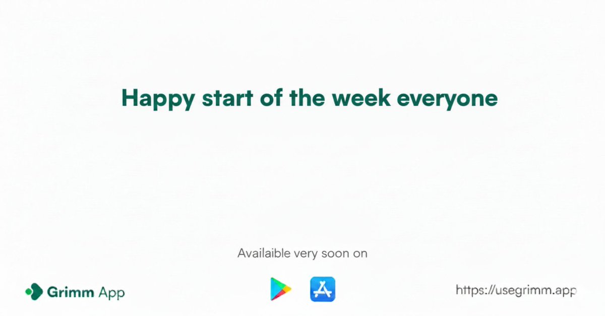 #Mondaymotivation
This Monday, every idea is an essential brick for building the future. Commit and act now.
Grimm App paves the way for this future by integrating security, performance, and accessibility in a single tool.

More info at: usegrimm.app