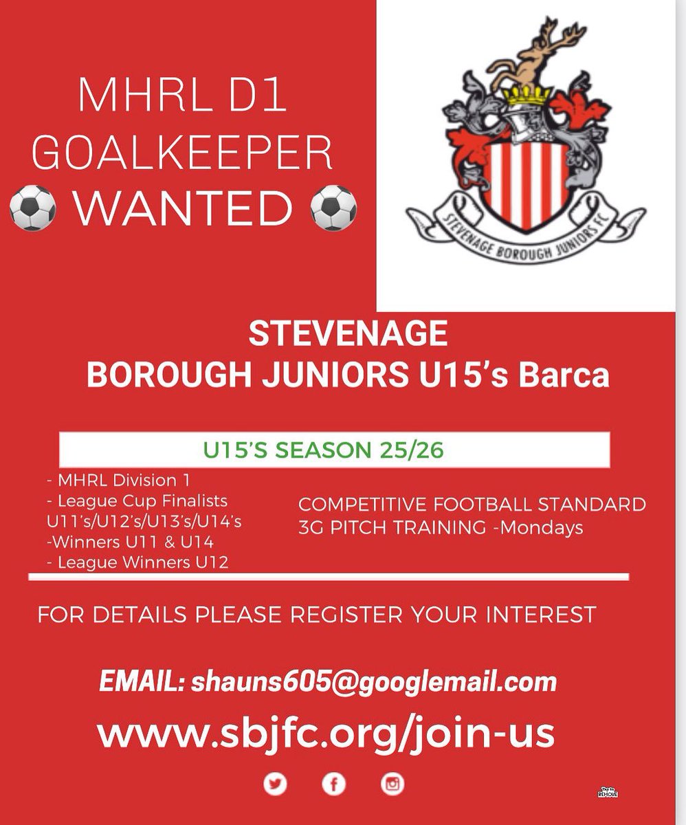 Stevenage Boro Juniors FC tweet media