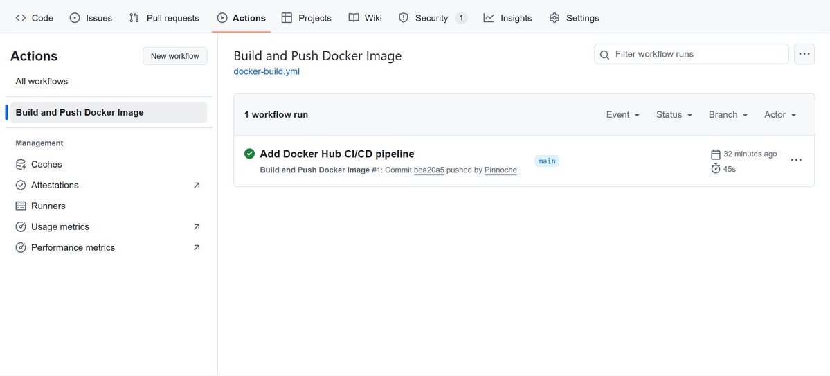 Dmj_wise's tweet image. 🚀 Just set up CI/CD for my #NestJS DegenXpert app using GitHub Actions + Docker Hub.
Every push to main now automatically builds & ships a fresh Docker image. ⚡️
Let me break it down... 🧵