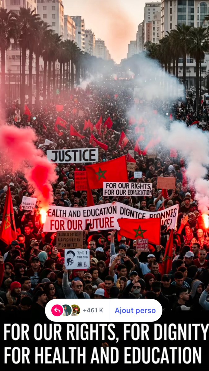 Les rues du Maroc se lèvent : Justice, dignité, santé, éducation! 
#Maroc #Justice #Droits #Education 
#retweet