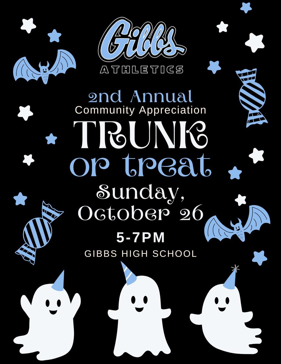 We're back!! With our 2nd Annual Trunk or Treat community appreciation event. This is not a fundraiser, just a way to say thank you to all of you from our student-athletes for your support all year long! RSVP here: facebook.com/share/1P7t8A7p…