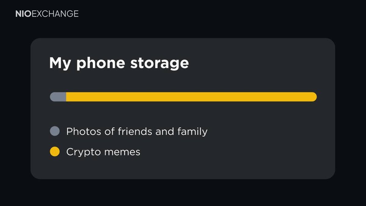 Nioexchange's tweet image. Priorities: Memes first, emotions later.

#CryptoHumor #CryptoMemes