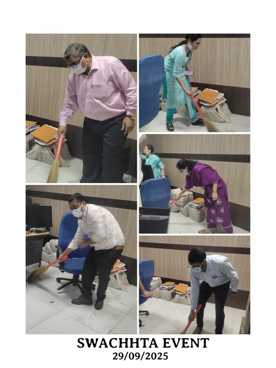 “स्वच्छता ही सेवा 2025” अभियान के अंतर्गत सीजीएसटी एवं सेंट्रल एक्साइज़, सूरत मुख्यालय एवं विभिन्न संकायों में आयुक्त महोदया के नेतृत्व में स्वच्छता पखवाड़े का आयोजन किया जा रहा है।
#SwachhataHiSeva2025 
<a href="/FinMinIndia/">Ministry of Finance</a> 
<a href="/cbic_india/">CBIC</a> 
<a href="/cgstvdrzone/">CGST Vadodara Zone</a>
