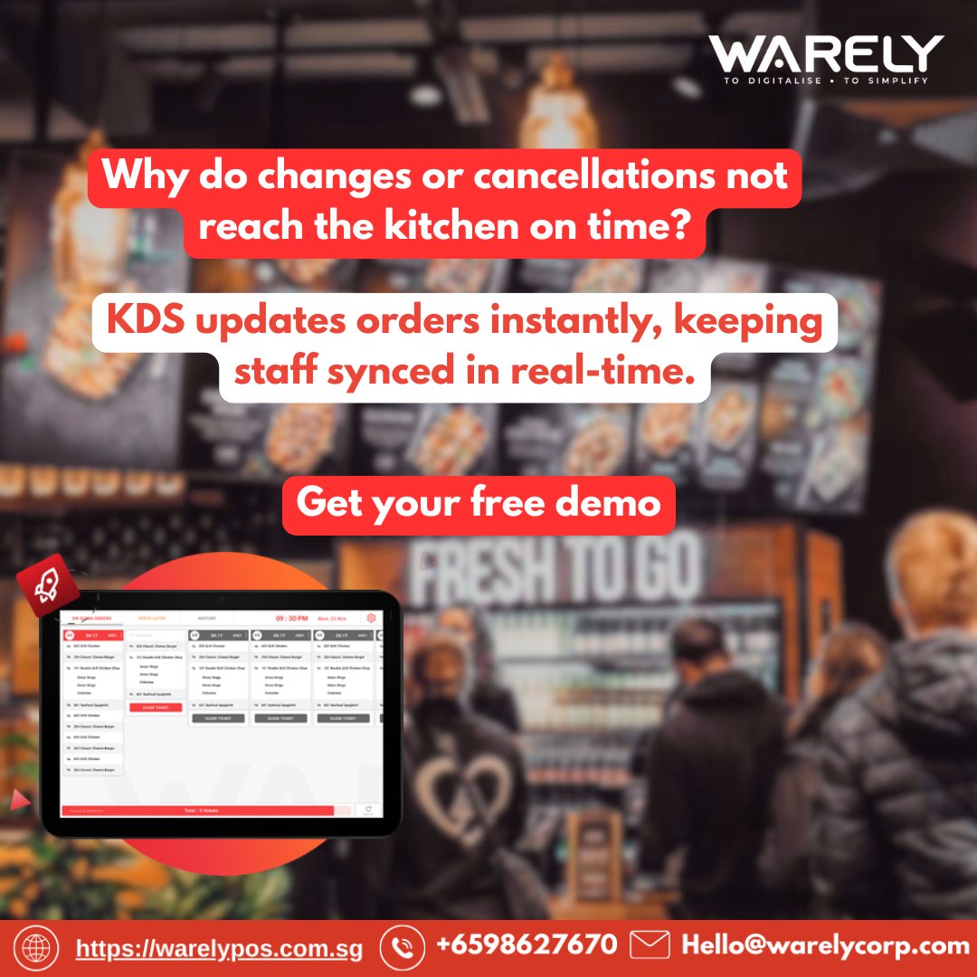 lilymandarian's tweet image. Ever wondered why changes or cancellations sometimes don't make it to the kitchen in time? With a KDS, orders are updated instantly, ensuring your staff is always in sync! Curious how this works? Get your free demo today! #RestaurantTech #OrderManagement #KitchenSync #FoodService