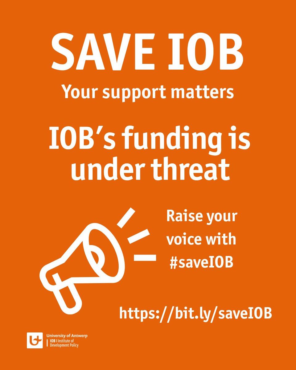 iRyniii's tweet photo. The Flemish government’s unexpected decision not to renew IOB’s agreement puts €2.64M funding, 32 jobs, key programmes and global partnerships at risk. Support @IOBUA https://t.co/nl87YnGV7D

 #saveIOB #developmentpolicy #developmentpolicy #iobcommunity https://t.co/ZqiW1UfKMy