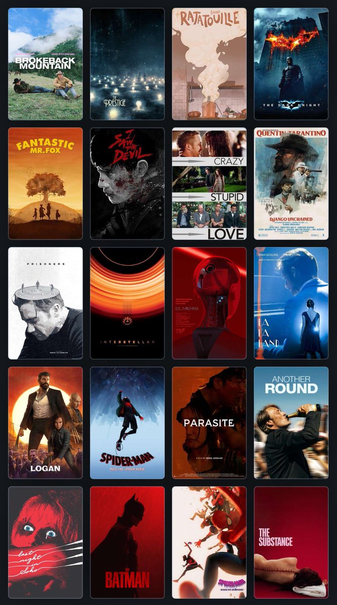 Cinekaaa's tweet photo. Fav film from every year i've been alive https://t.co/nAeRNbkYTU