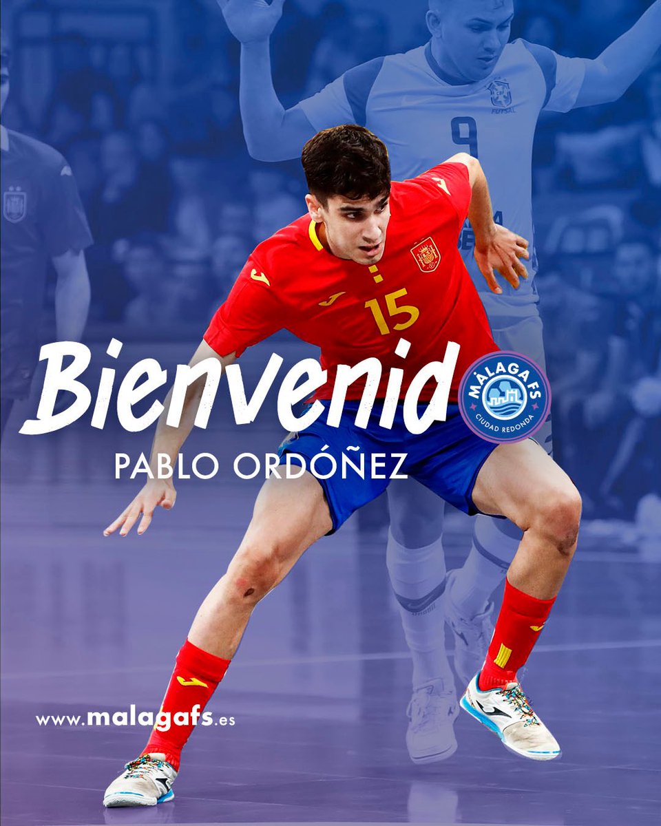 Málaga Ciudad Redonda FS (@malagafs) on Twitter photo 💥 𝗢𝗙𝗜𝗖𝗜𝗔𝗟 | A disfrutar del talento de <a href="/Pablooj7_/">Pablo</a> 💎
✍🏻 Acuerdo con <a href="/JaenFS/">Jaén Paraíso Interior FS</a> para la cesión hasta final de temporada.
🇪🇸 Internacional con la Selección Absoluta y en categorías inferiores conquistando un Europeo sub-19.
🏆 Campeón de la Copa del Rey con <a href="/InterMovistar/">Movistar Inter FS</a> 💥 𝗢𝗙𝗜𝗖𝗜𝗔𝗟 | A disfrutar del talento de <a href="/Pablooj7_/">Pablo</a> 💎
✍🏻 Acuerdo con <a href="/JaenFS/">Jaén Paraíso Interior FS</a> para la cesión hasta final de temporada.
🇪🇸 Internacional con la Selección Absoluta y en categorías inferiores conquistando un Europeo sub-19.
🏆 Campeón de la Copa del Rey con <a href="/InterMovistar/">Movistar Inter FS</a>