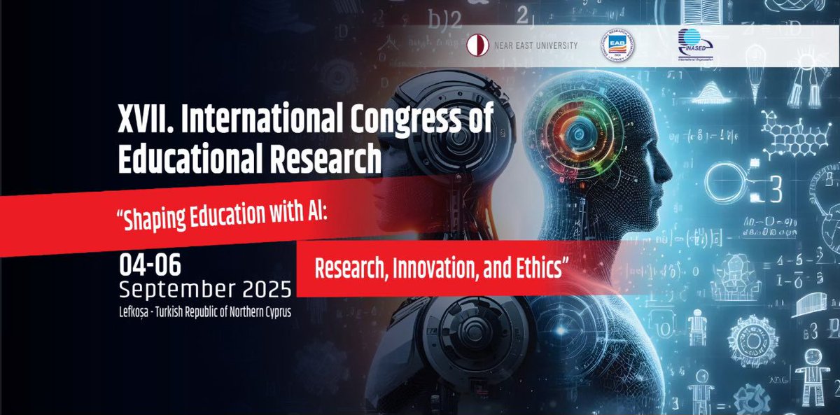 INASED's tweet photo. That's a wrap on a truly inspiring Seventeenth International Congress of Educational Research! 📷📷
From September 4-6, we had the privilege of gathering at Near East University to explore our vital theme: "Shaping Education with AI: Research, Innovation, and Ethics." https://t.co/KzVs4y0y9p